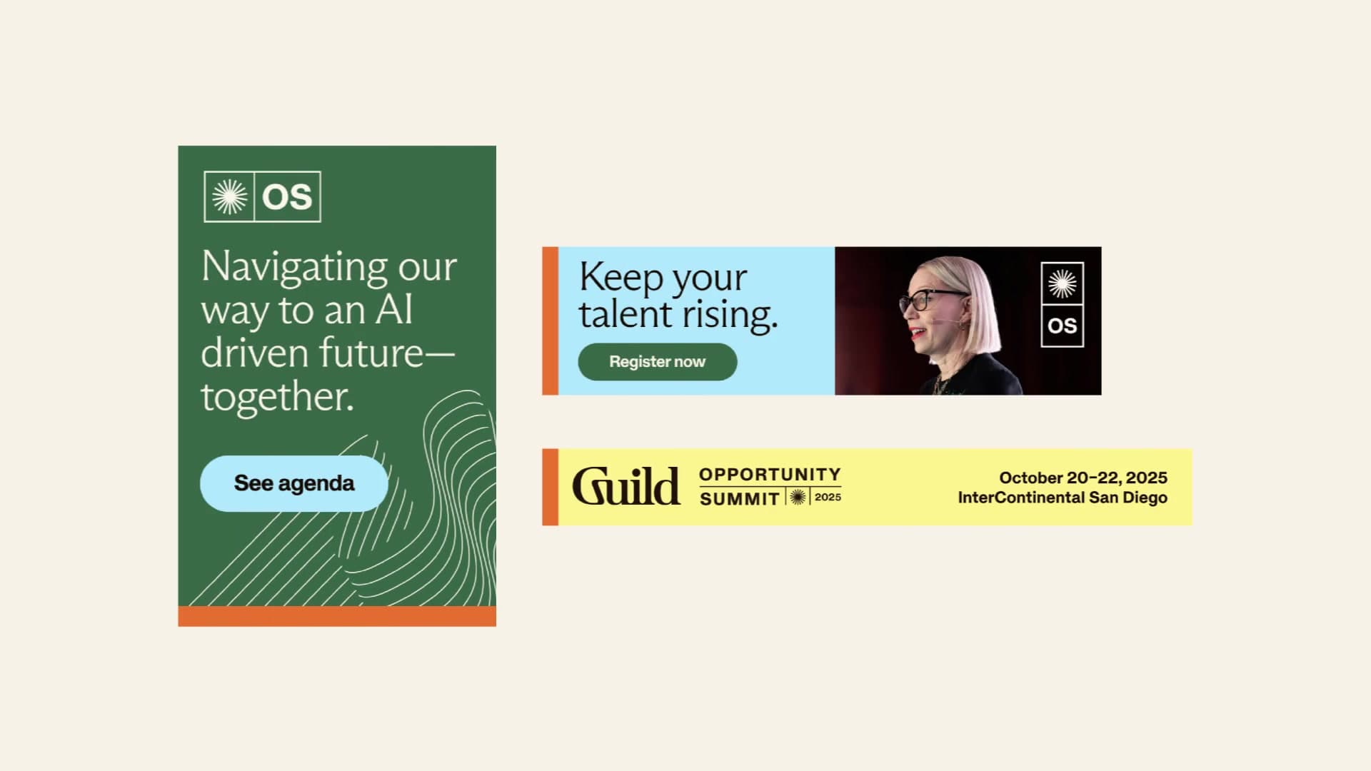Opportunity Summit digital ads animation